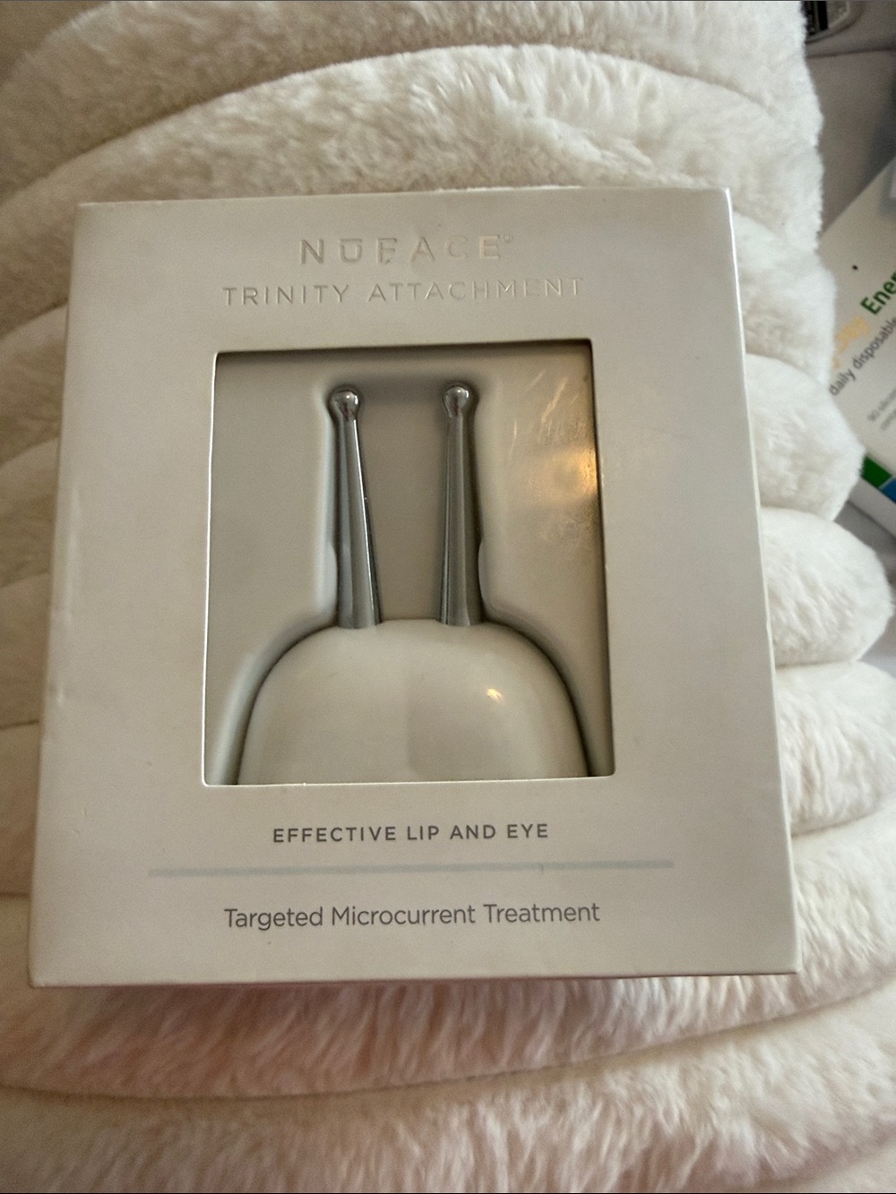 NuFace Trinity Attachment - White and Silver Precision Lip & Eye Head